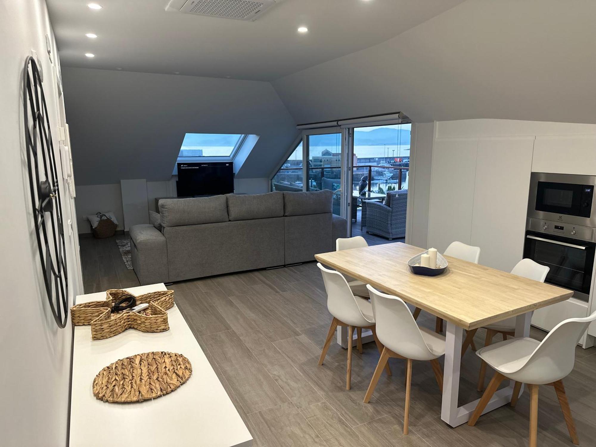 Atico Mirando O Mar Apartman Porto do Son Kültér fotó